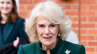Camilla, Queen Consort departs Bow Nursery