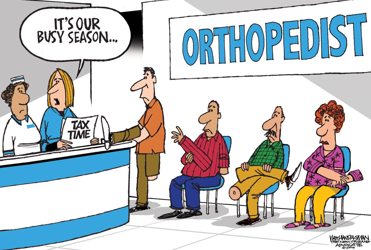 Political Cartoon U.S. Tax Season