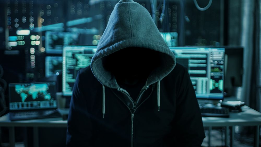 Hacker in a hoddie