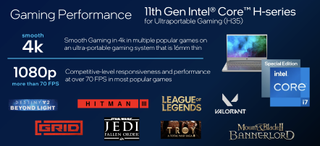 Intel CES 2021 H-series gaming