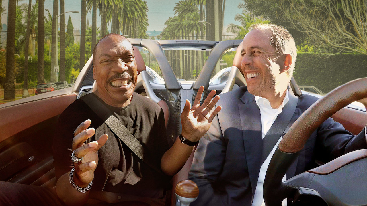 Jerry Seinfeld and Eddie Murphy in the car together.