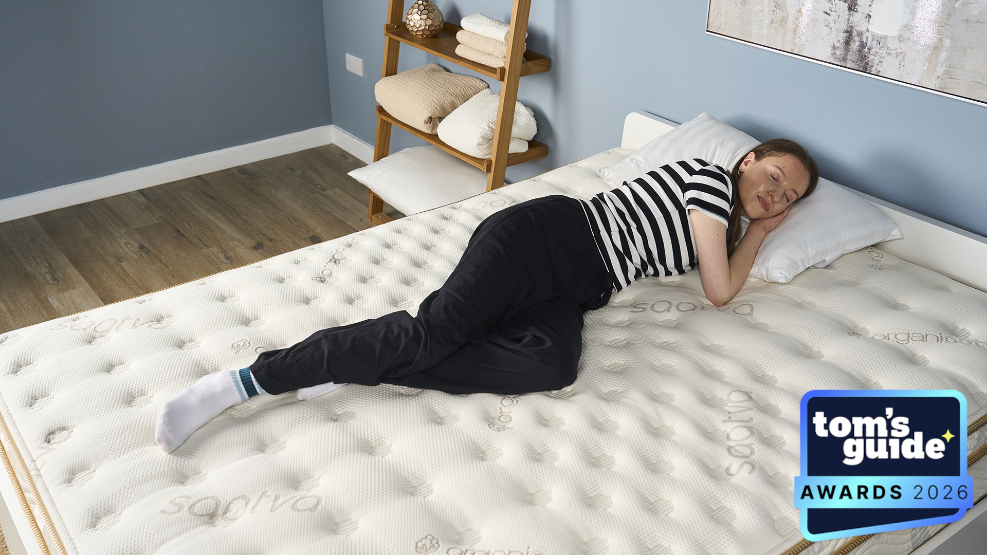 The Saatva Classic mattress with a TG Awards 2026 badge