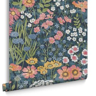 A floral wallpaper