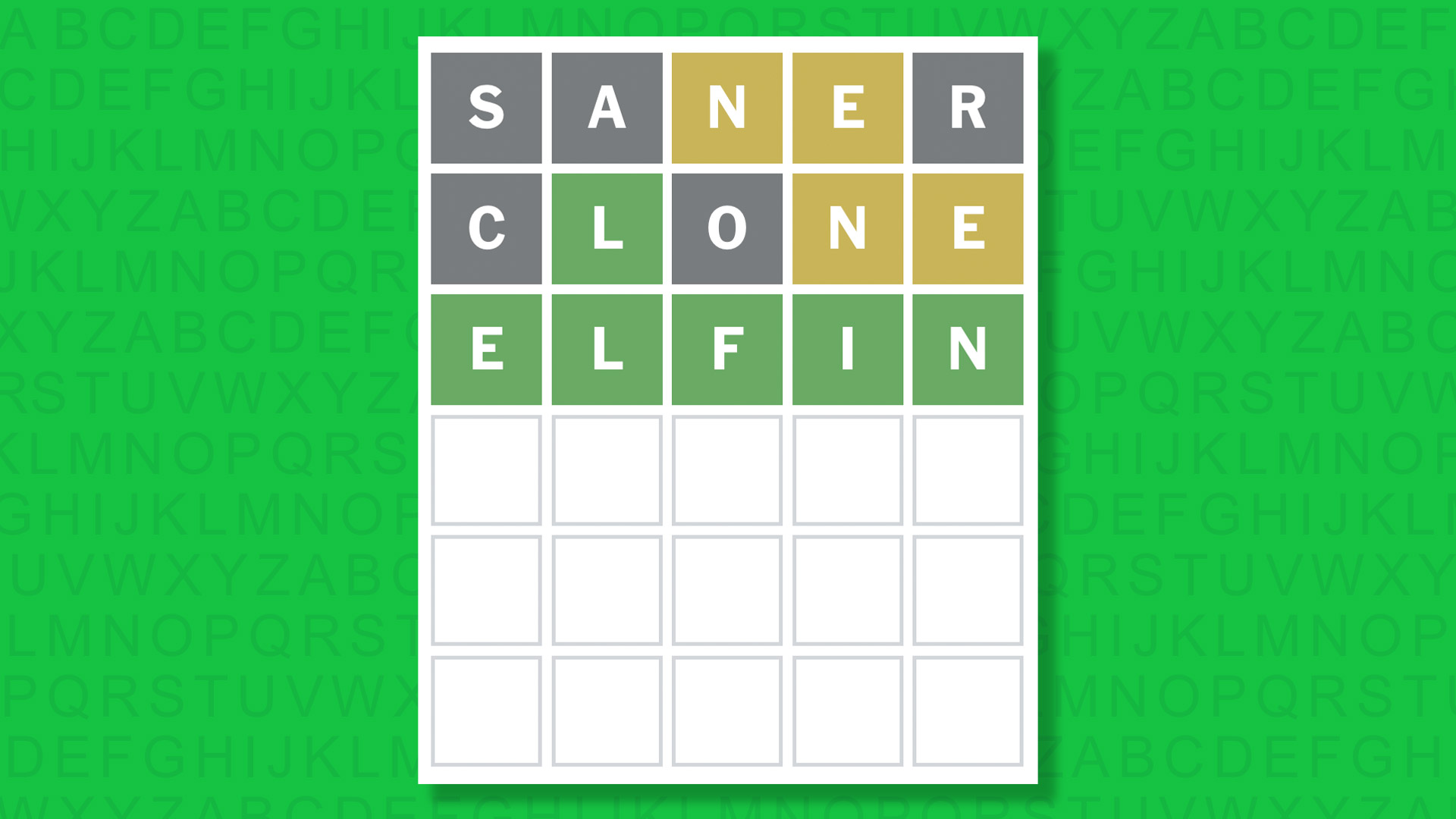 NYT Wordle answer for game 1759 on a green background