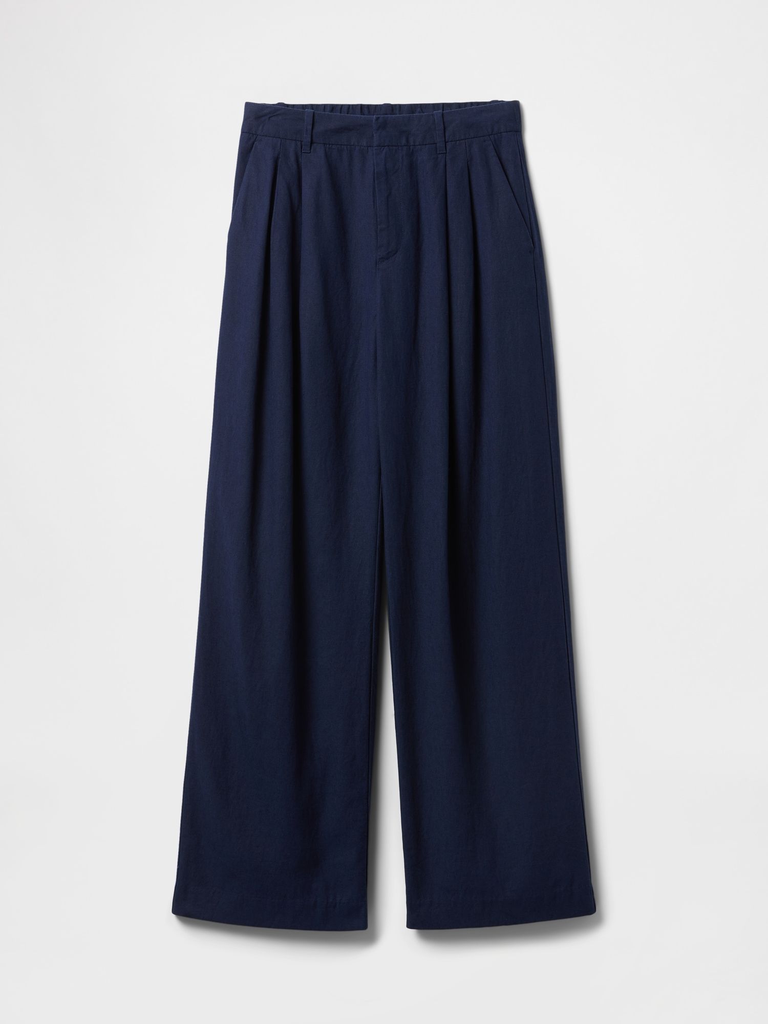 365 High Rise Linen-Blend Trousers