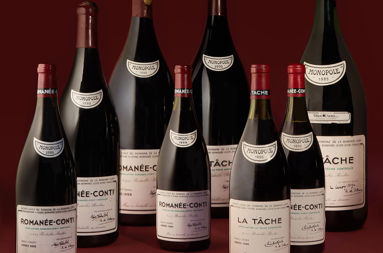 DRC wines, Sotheby's wine auction sales