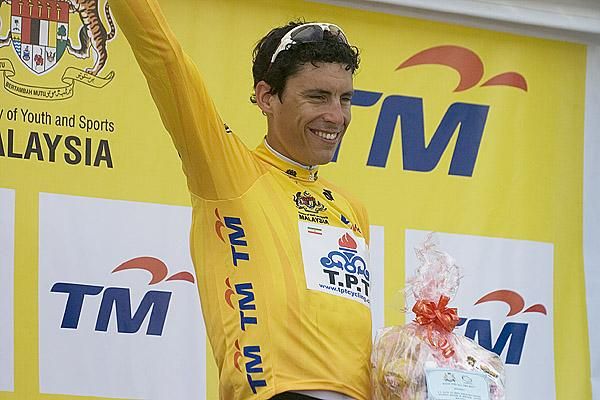 Germany's Tobias Erler (Tabriz Petrochemical Cycling) holds on to a seven second lead over South African Jay Thomson in the tour after three stages.