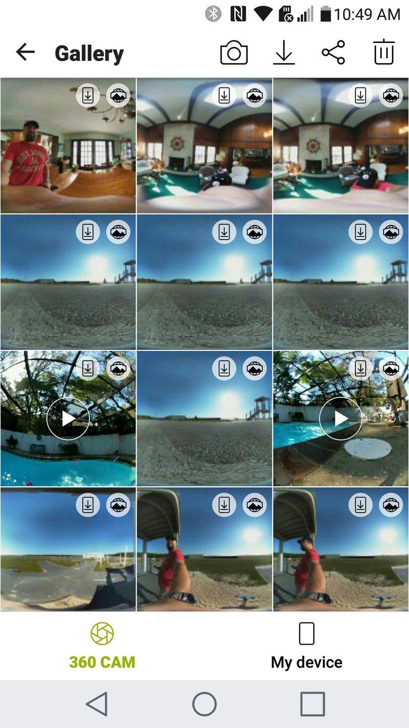 LG CAM 360 on Android