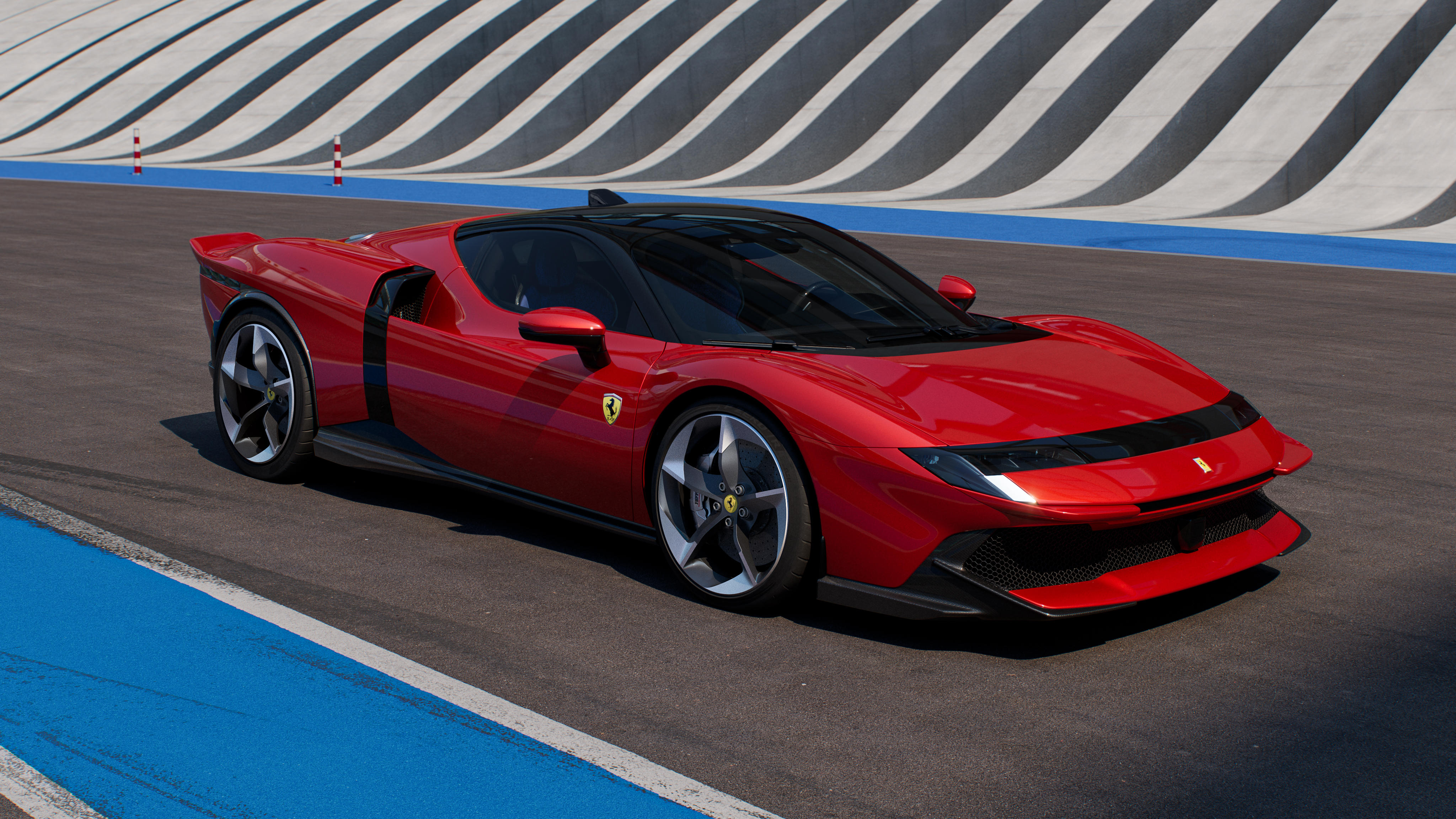 External view of the angular and striking 849 Testarossa