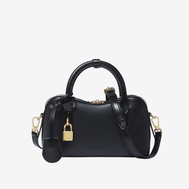 Image of black leather bag