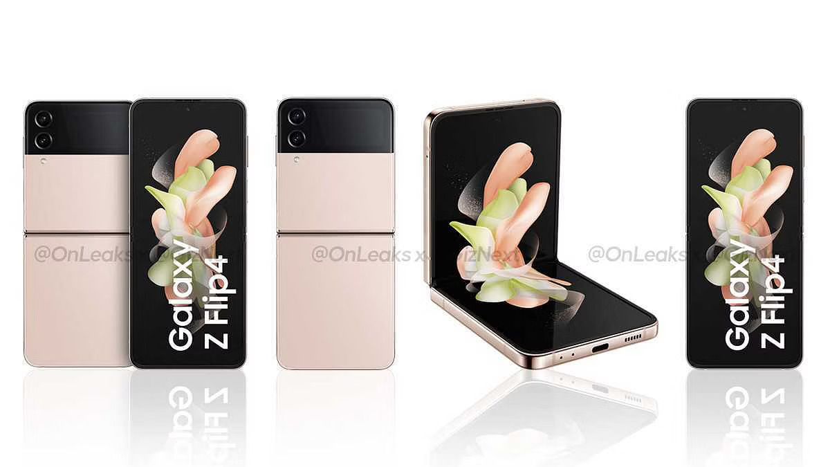 Samsung Galaxy Z Flip 4 leaked color renders