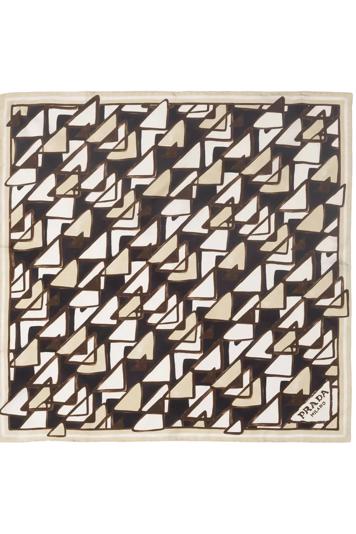 Prada, Printed Silk Twill 55cm Square Scarf