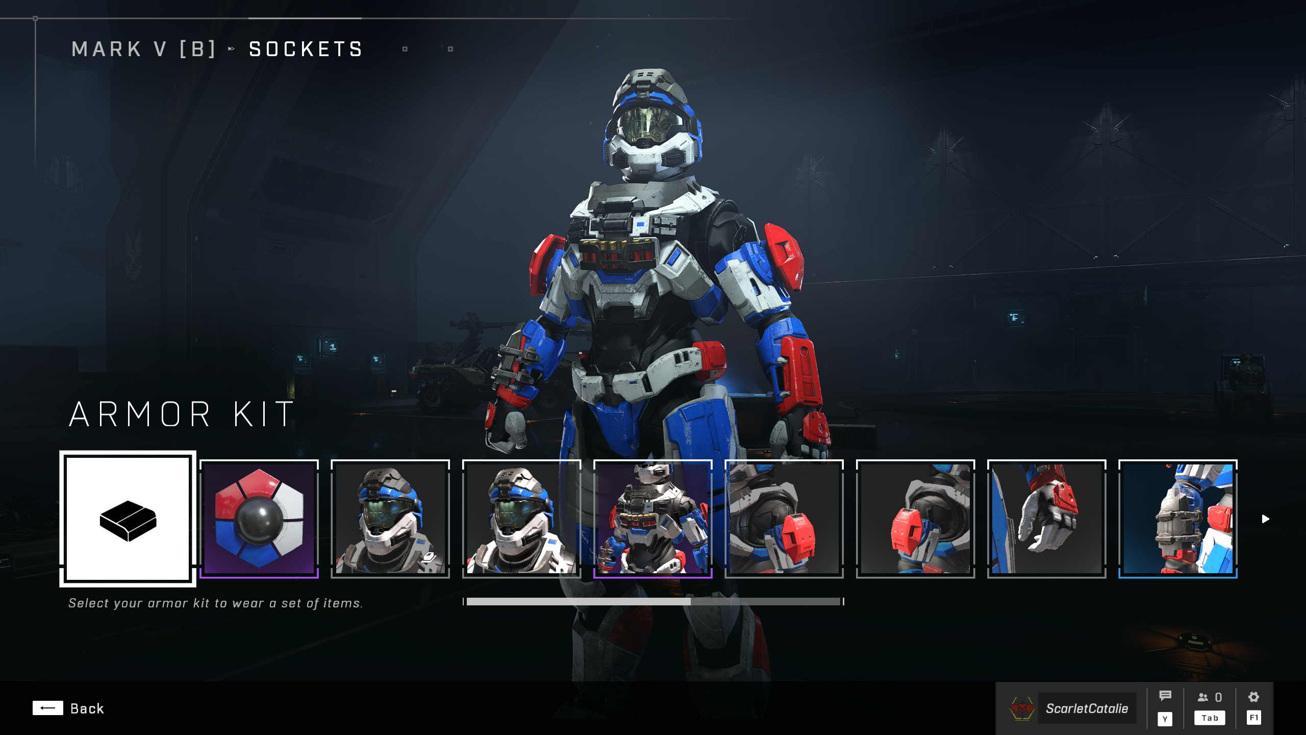 Halo armour selection and customisation