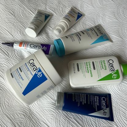 Best CeraVe products - flat lay of cerave products