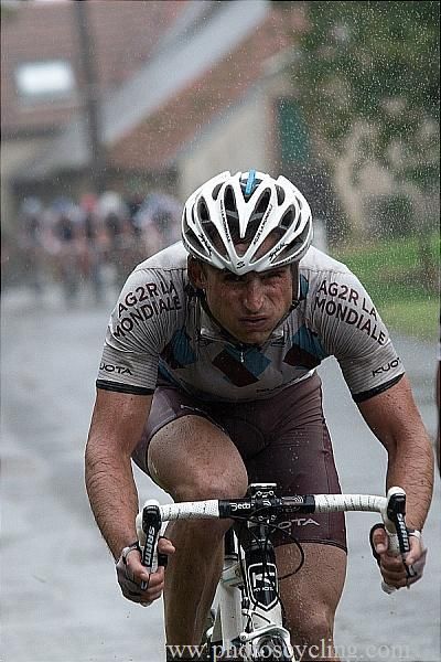 Yuriy Krivtsov (AG2R) on the attack