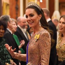 The Princess of Wales attends the Diplomatic Corps reception at Buckingham Palace