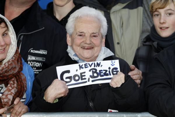 Kevin Pauwels' grandmother had plenty to be happy about in Gavere.