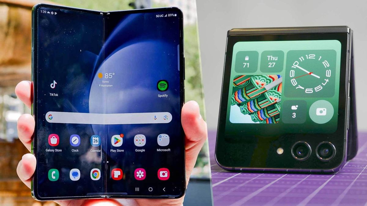 The Galaxy Z Fold vs the Galaxy Z Flip