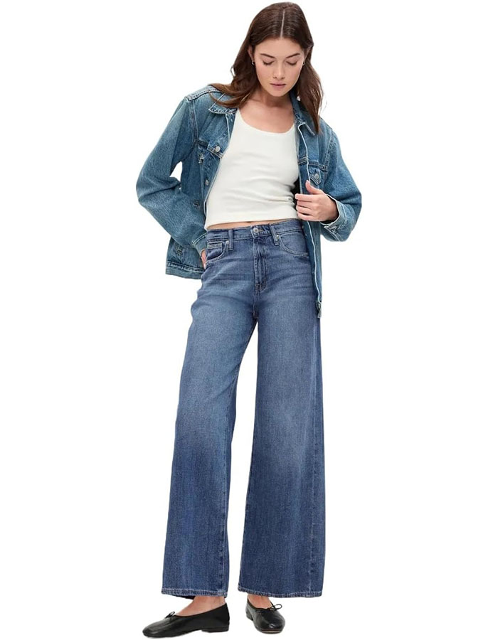 GAP,  High Rise Wide Leg Jeans