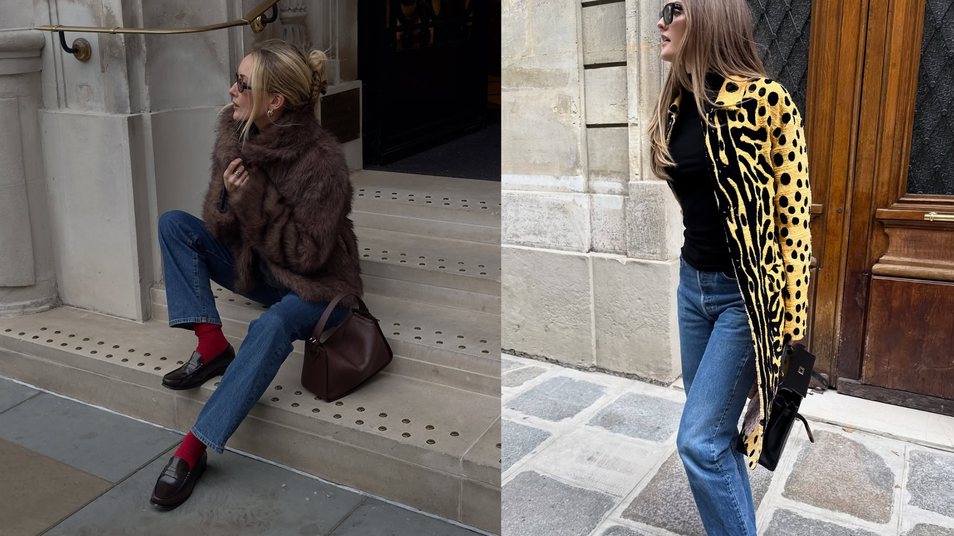 woman wearing medium wash cropped jeans trend