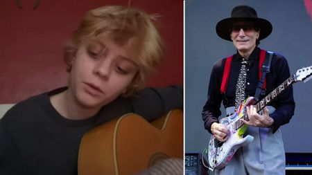 Todd Crozier and Steve Vai comp - the 16-year-old indie folk musician has been praised by Vai online