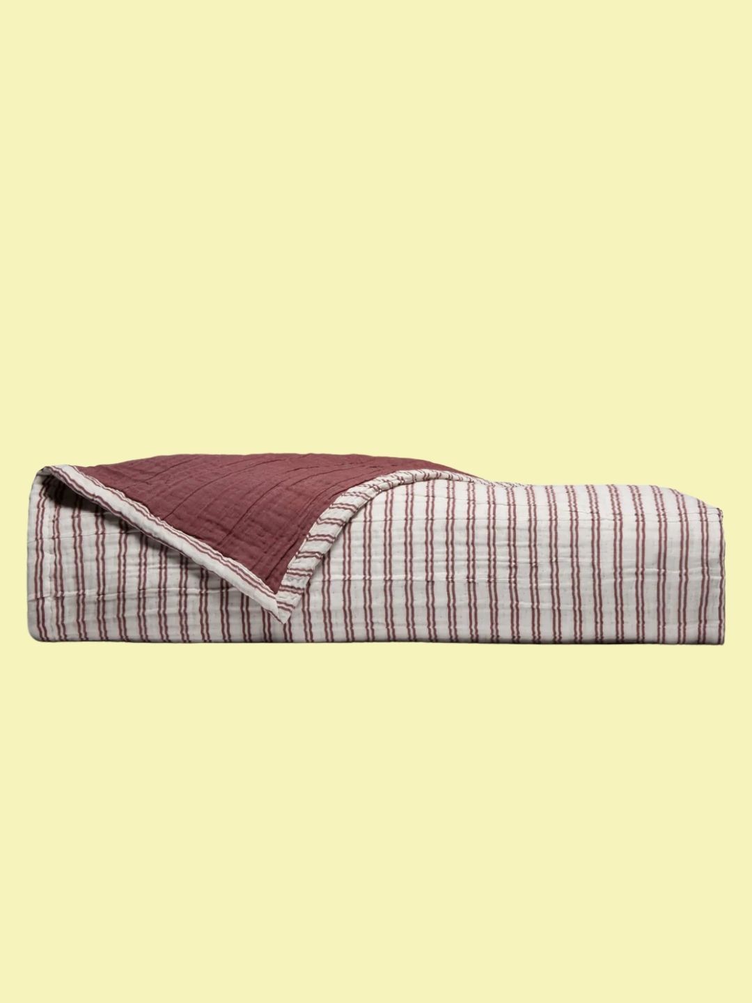 Cozy Earth, Waterfront Coverlet - River Stripe / Twin