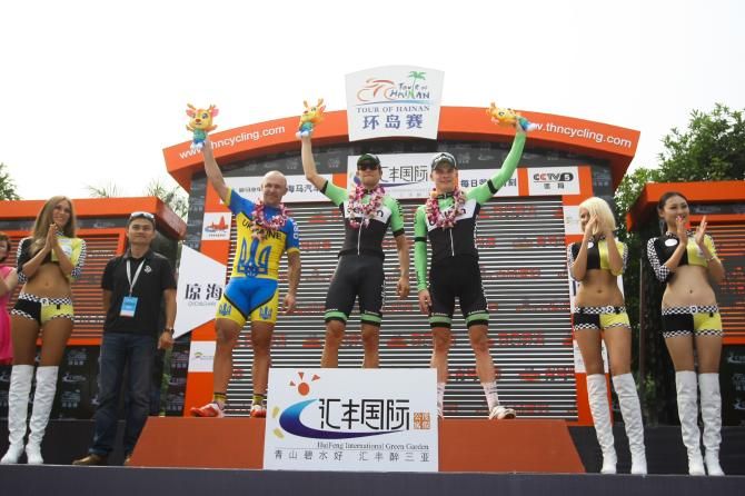 The stage 3 podium in Hainan
