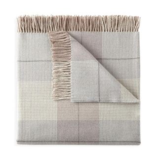 Peacock Alley York Throw Blanket in Pewter