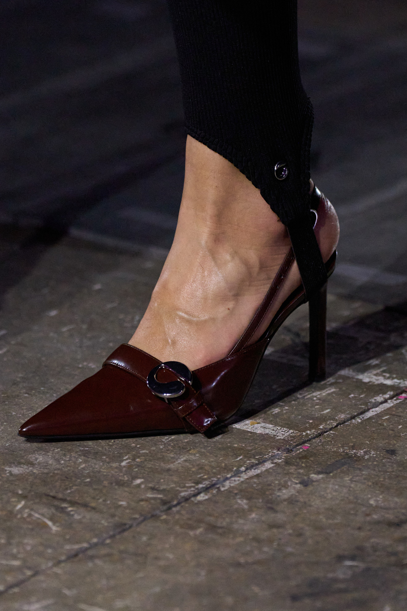 Coperni heels on the runway.