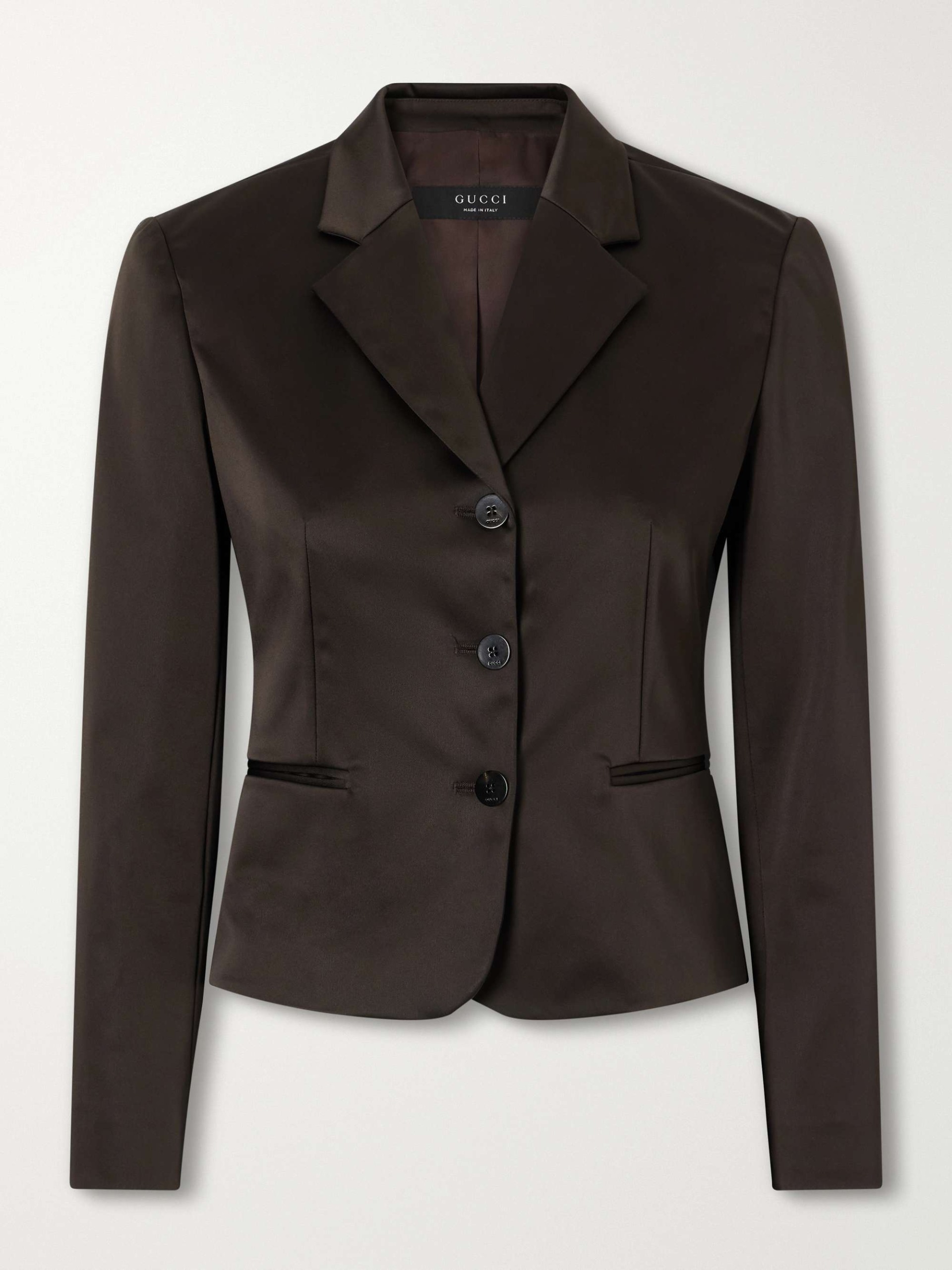 Satin Cropped Jacket
