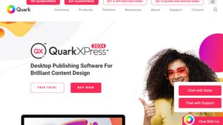 Website screenshot for QuarkXPress