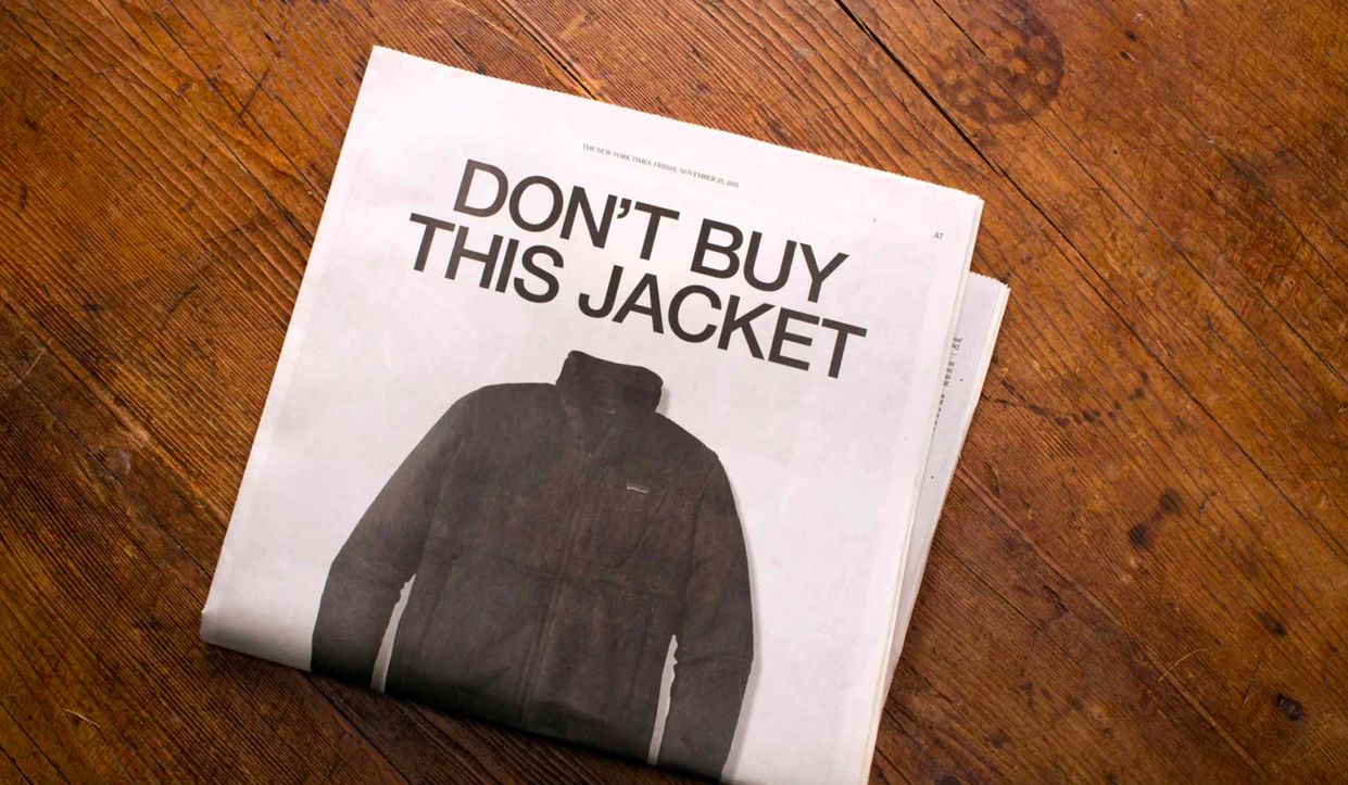 Patagonia anti consumerism ad