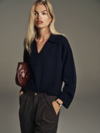 Sawyer Oversized Cashmere Polo