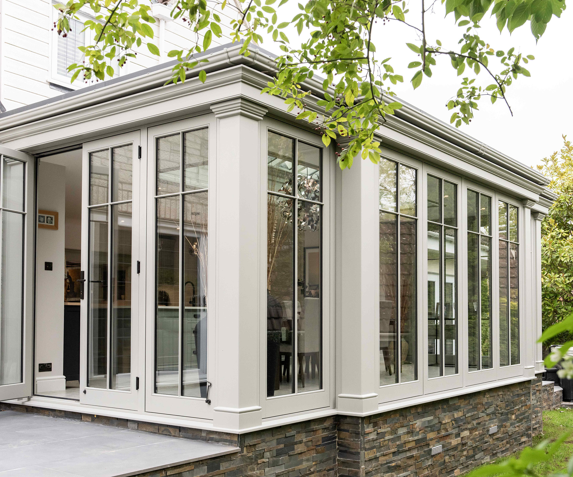 modern orangery dining room