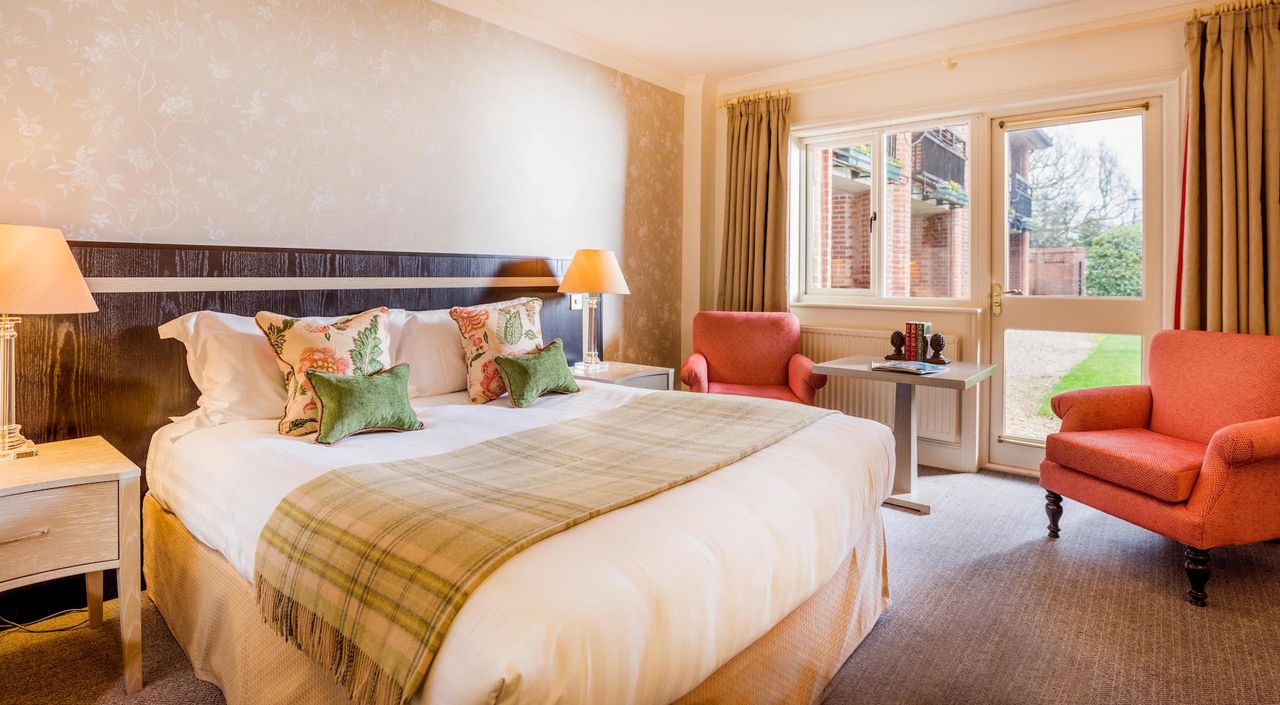A bedroom at Careys Manor Hotel &amp; SenSpa in the New Forest