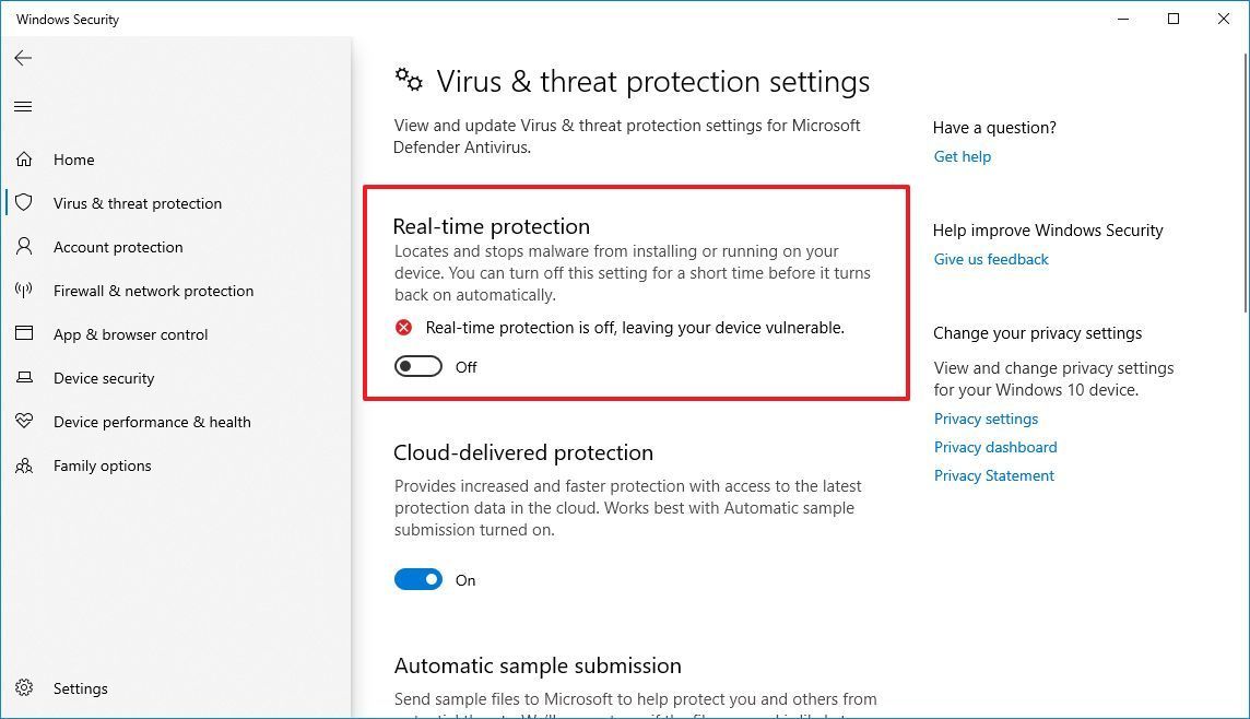 How To Disable Real-time Protection On Microsoft Defender Antivirus ...