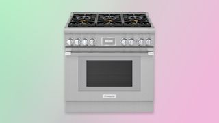 Thermador Pro Harmony PRD366WHU dual fuel range with six burners available in stainless steel
