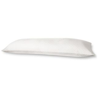 A Tempur-Pedic Tempur-Body Memory Foam body pillow on a white background
