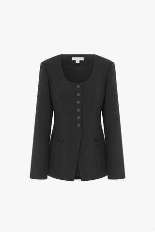 Aligne Daphne Long Waisted Scoop Blazer