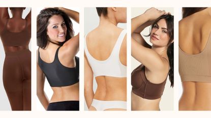 best bras for back fat: Skims, Shapeez, Sloggi, Leonisa, Spanx