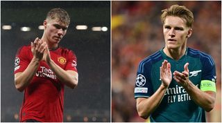 Premier League stars Rasmus Hojlund and Martin Odegaard for Manchester United and Arsenal in the Champions League