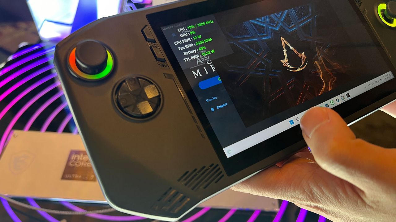 An MSI Claw at CES 2024