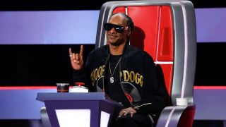 Snoop Dogg is shown on The Voice Season 28 on October 7, 2025.