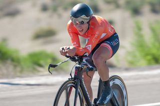 Evan Huffman en route to winning stage 3 at Tour of the Gila