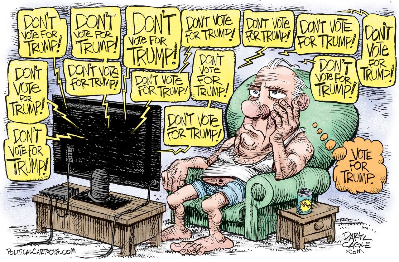 Political Cartoon U.S. Trump GOP