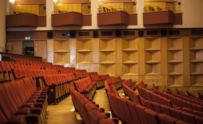 Red seating in a theatre