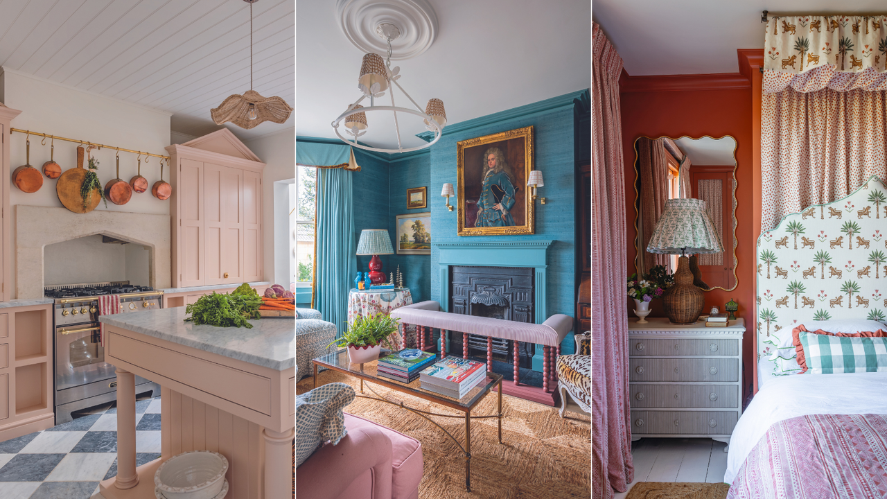 interior of colorful and patterned home