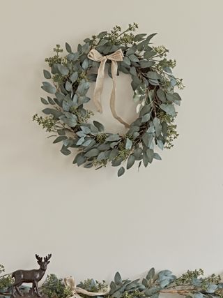 Image 6 Cox & Cox Frosted Eucalyptus Mix Wreath