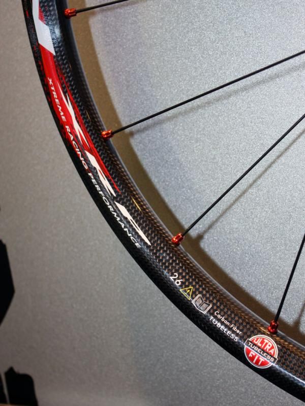 The Fulcrum Red Carbon XRP's rims are still UST tubeless-compatible with no rim strips required.