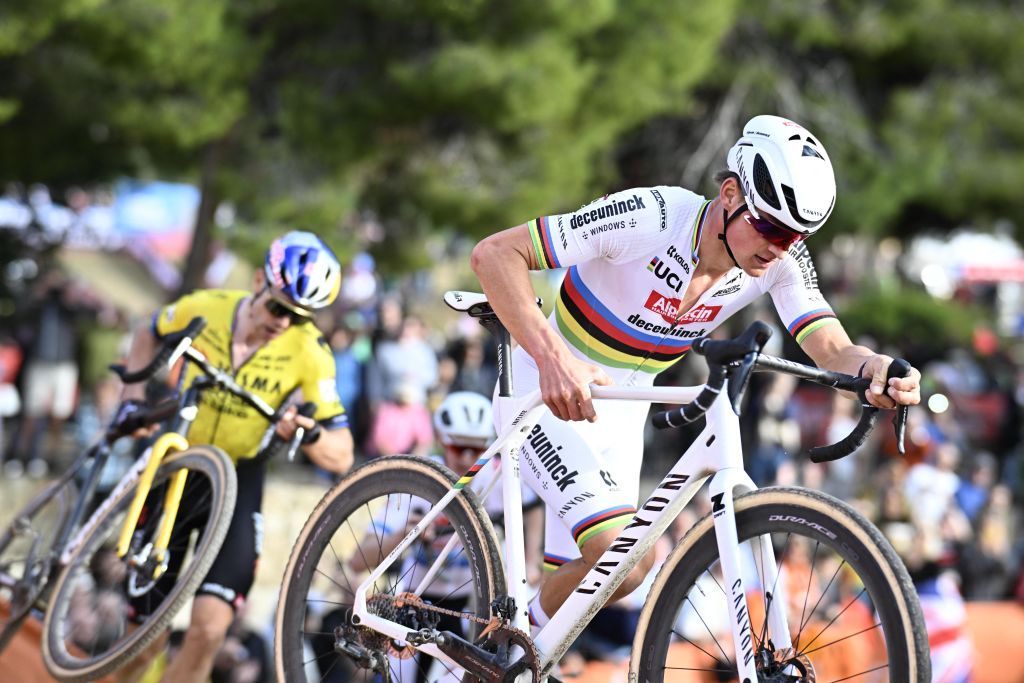 Live action images from the cyclocross cycling event in Benidorm, Spain, Sunday 21 January 2024, stage 13/14 in the World Cup ranking.
BELGA PHOTO JASPER JACOBS (Photo by JASPER JACOBS / BELGA MAG / Belga via AFP)